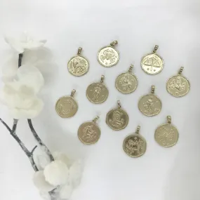 10k Yellow Gold Horoscope-Zodiac Charms