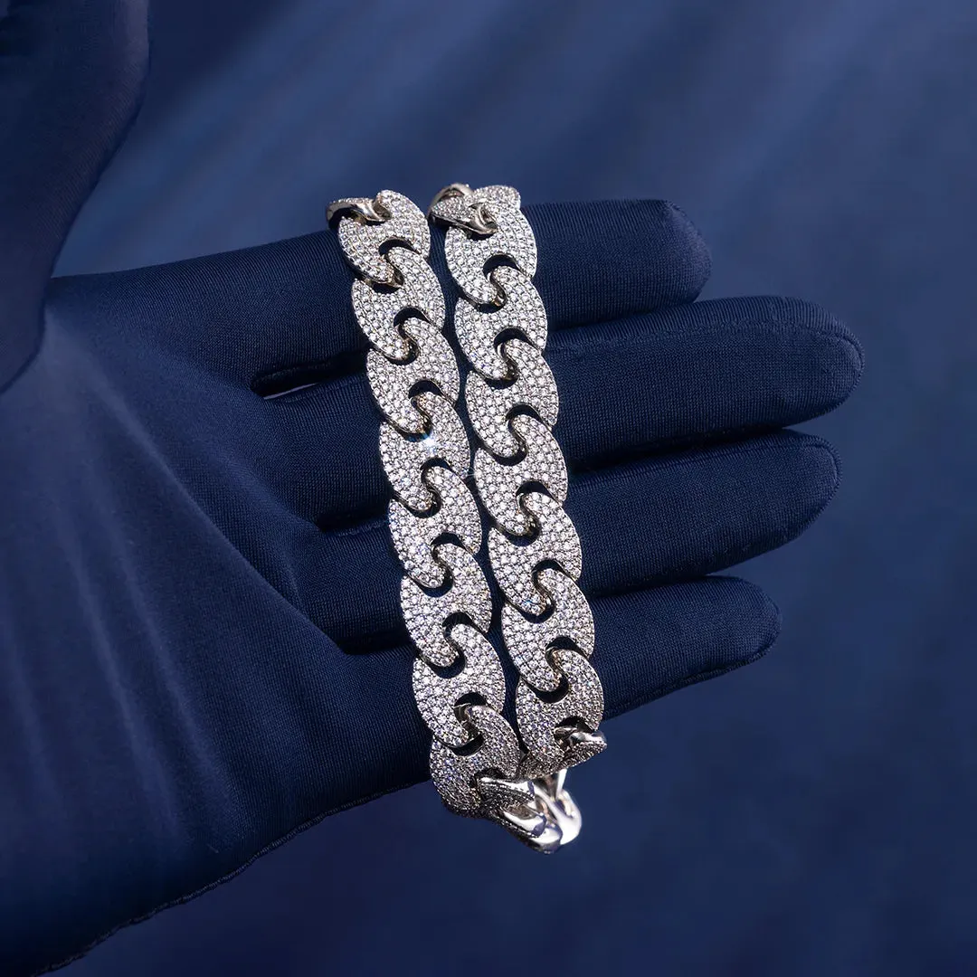 12MM G-LINK CHAIN IN WHITE GOLD