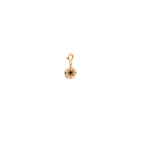 14k Midi Bitty Compass Charm on Spring Ring