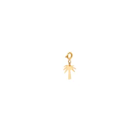 14k midi bitty palm tree charm with spring ring