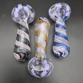 4.5 Color Spiral Design Hand Pipe