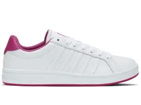 97011-165-M | COURT TIEBREAK | WHITE/FESTIVAL FUCSHIA