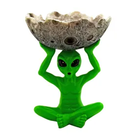 Alien Holding Moon Ashtray 5.5"