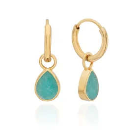 Anna Beck Amazonite Drop Charm Earrings