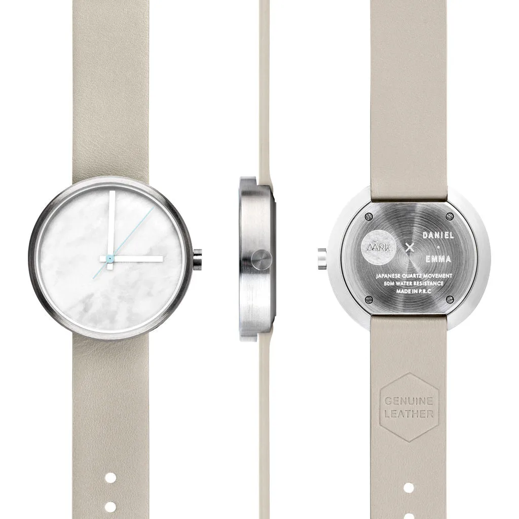 AÃRK Collective Daniel Emma Watch | Marble Carrara