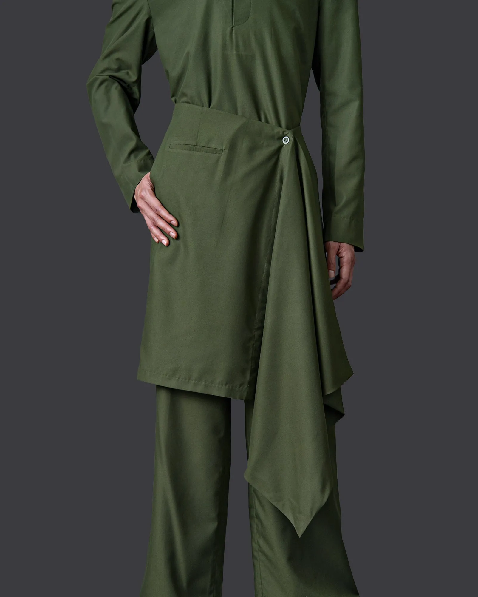 Baju Melayu Barat (Army)