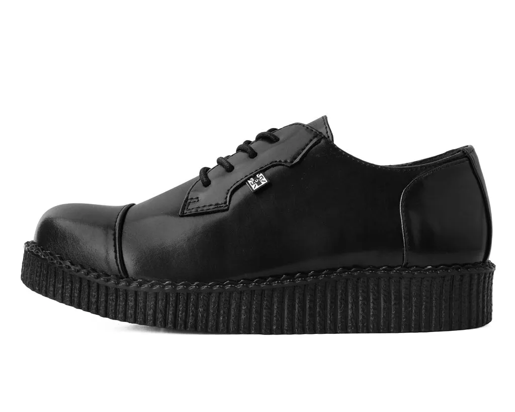 Black TUKskin Toe Cap Viva Low Creeper