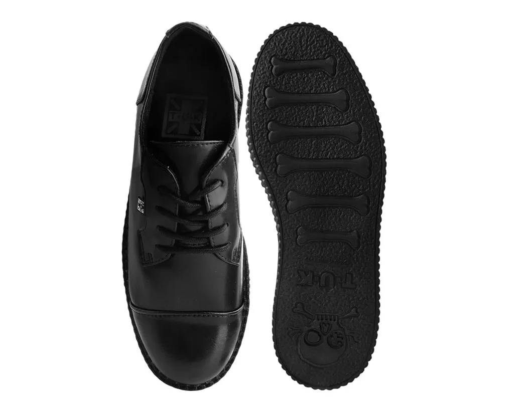 Black TUKskin Toe Cap Viva Low Creeper