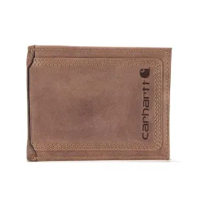 Carhartt Leather Triple Stitched Passcase Brown