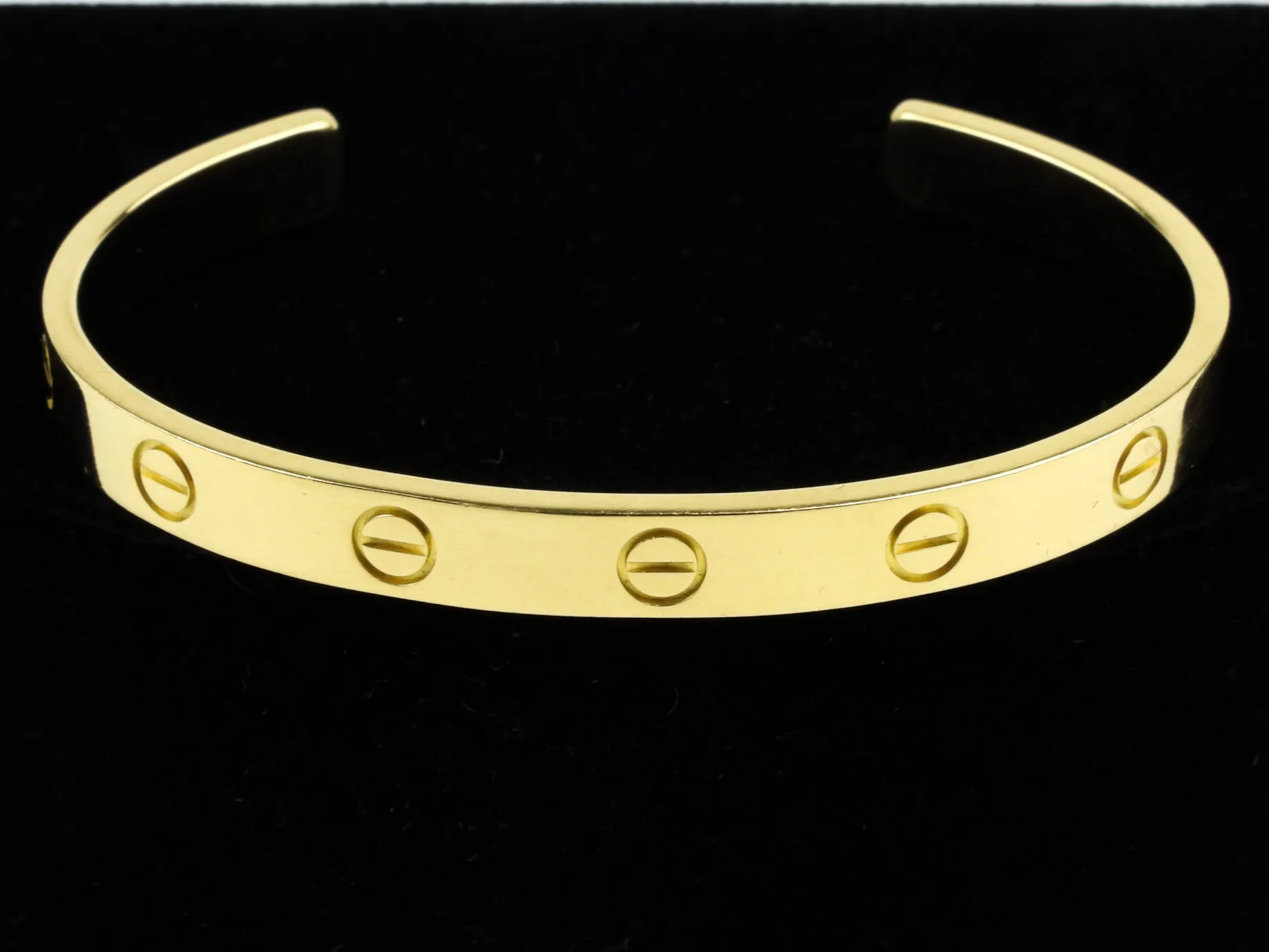 Cartier 18k Yellow Gold Love Cuff Bracelet - 16