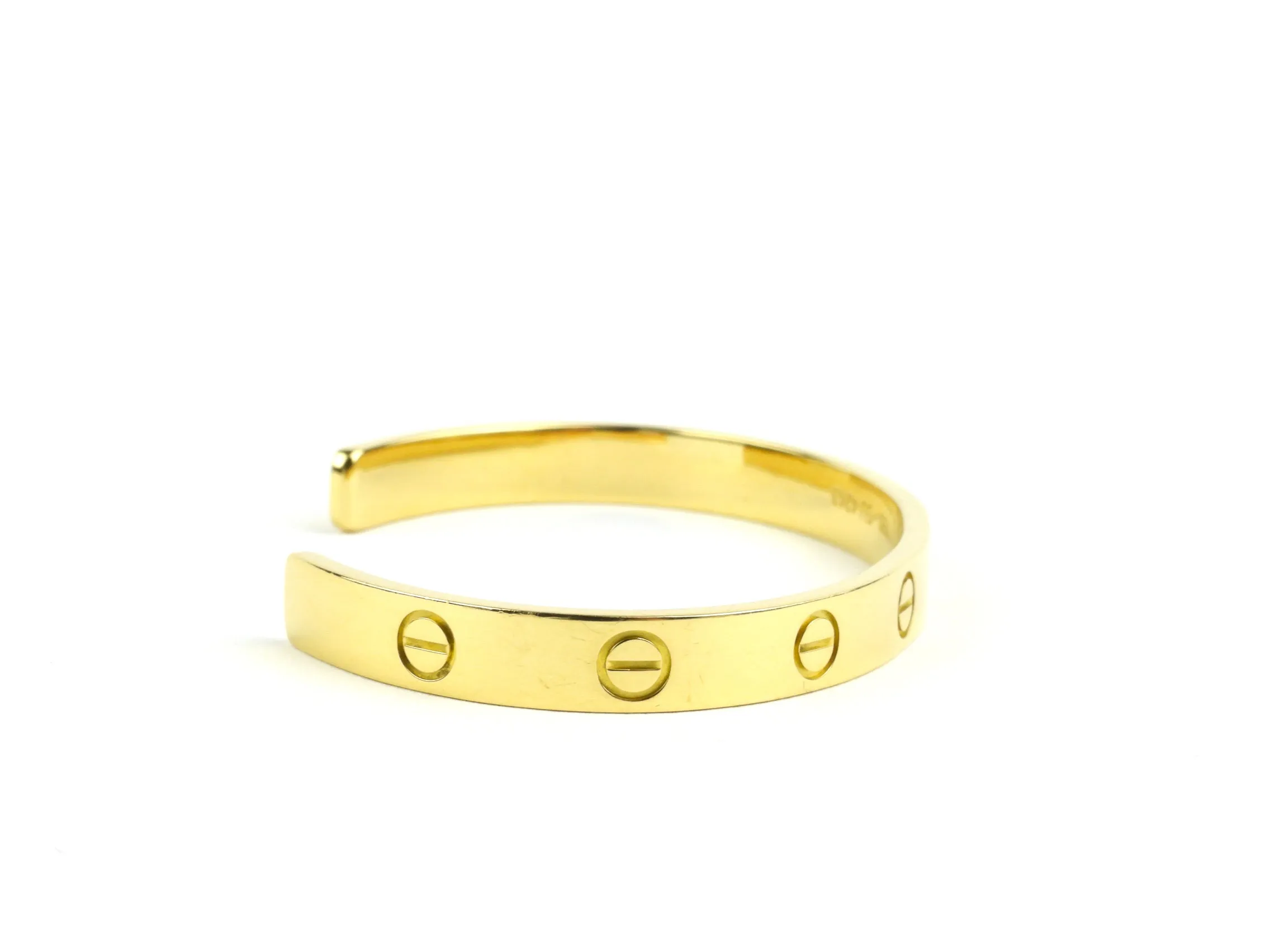 Cartier 18k Yellow Gold Love Cuff Bracelet - 16