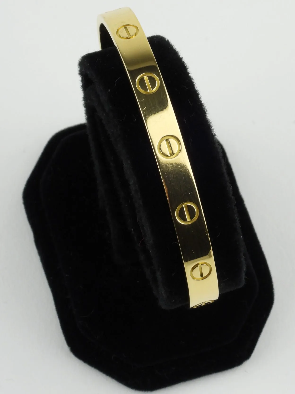 Cartier 18k Yellow Gold Love Cuff Bracelet - 16