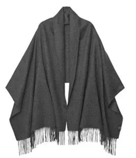 Christy Cashmere Shawl Dark Grey