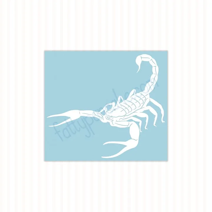 Deathstalker Scorpion Decal, Waterproof Vinyl Decal, Cute Reptile Gift