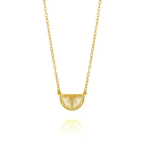 EDITH GOLD MEDIUM NECKLACE FILIGREE