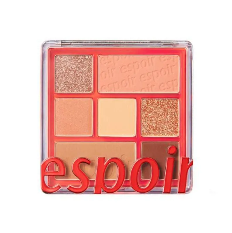 ESPOIR Real Eye Palette #03 Nude Mood Beauty Eye Pearl Glitter Shadow Makeup