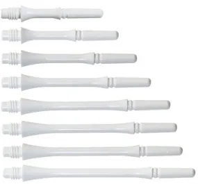 Fit Flight Polycarbonate Slim White Spinning Dart Shaft