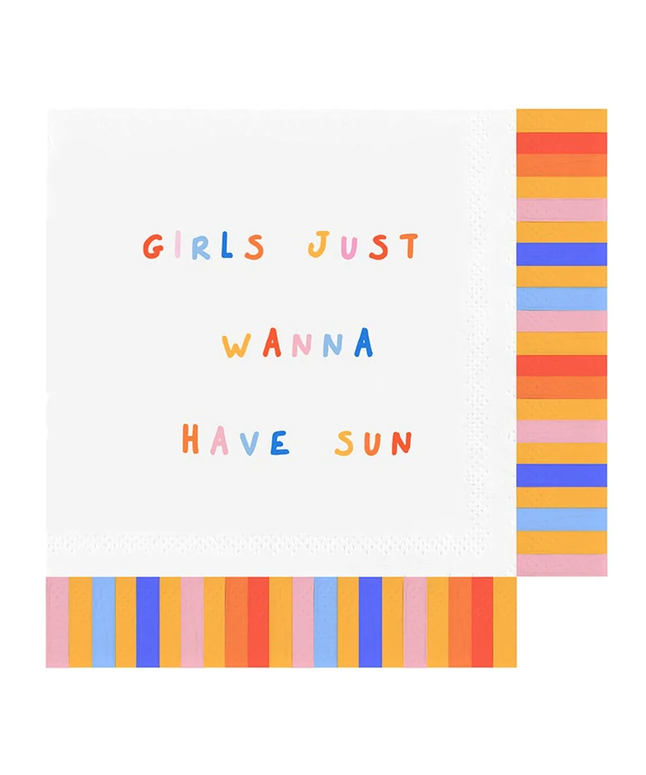 Fringe Beverage Napkins - Girls Just Wanna Have Sun