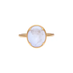 Gabriella Kiss 18k Antique Glass Cameo Ring