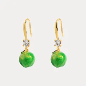 Green Lemon Earrings