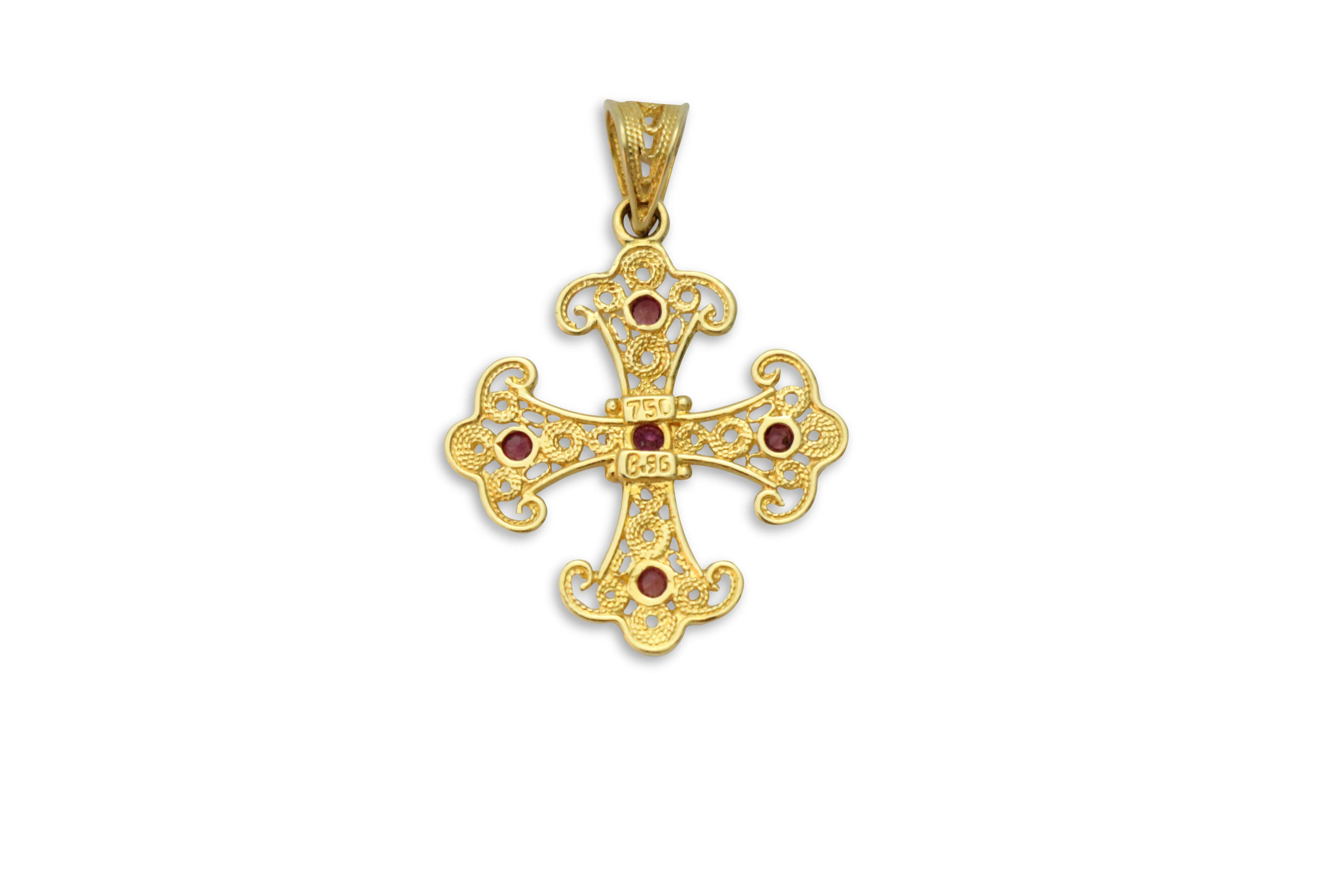 Kassianí Greek Orthodox Gold Cross