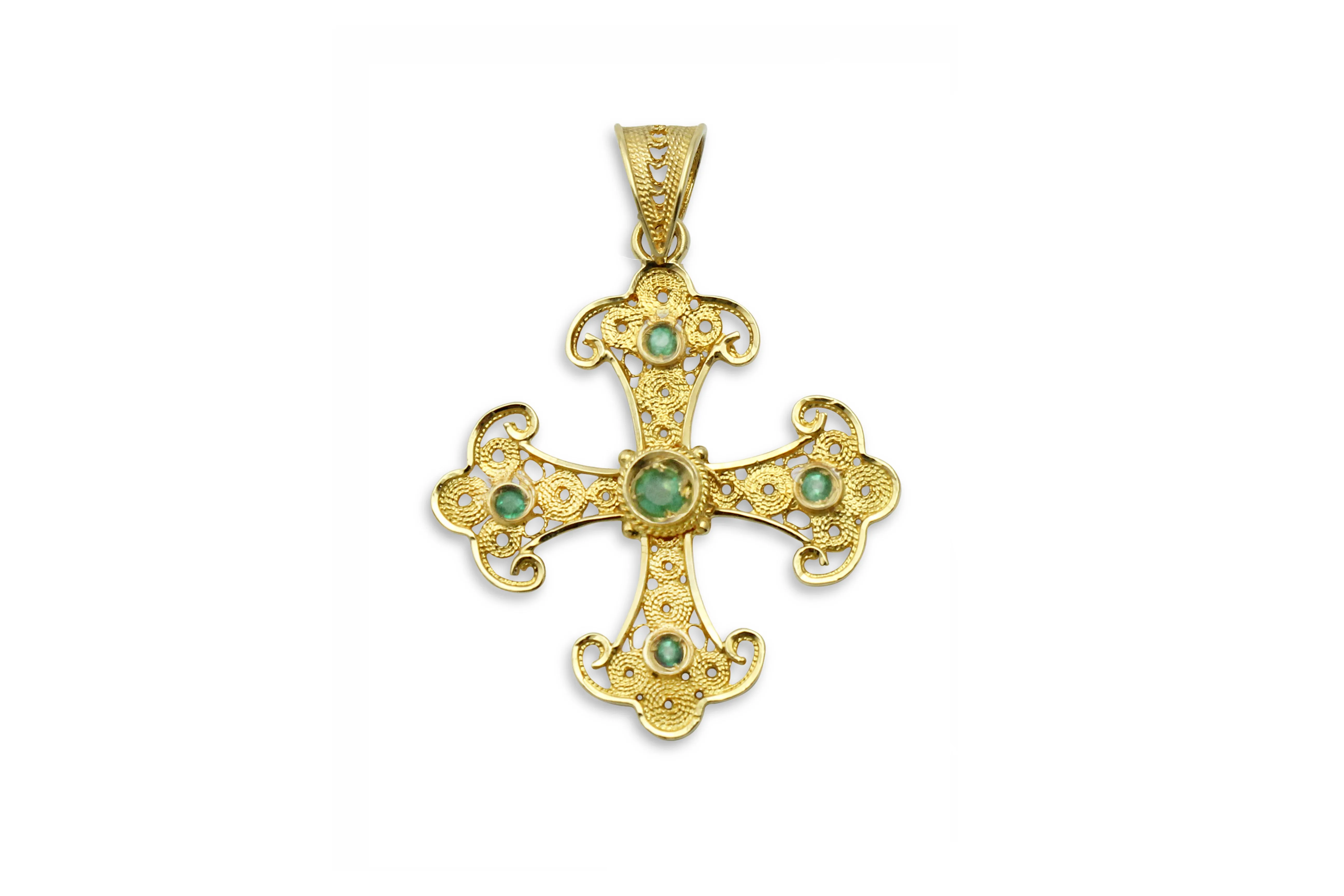 Kassianí Greek Orthodox Gold Cross