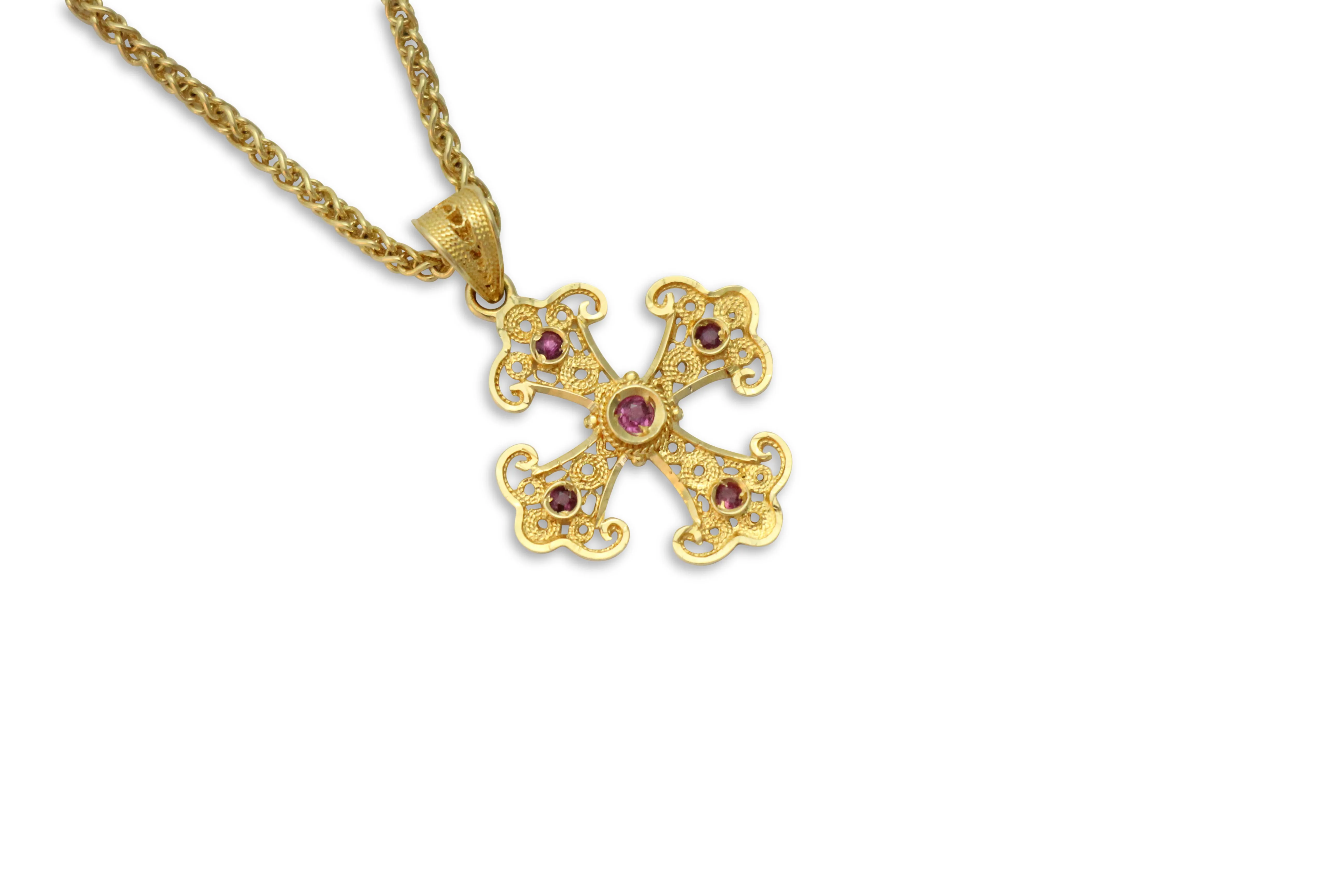 Kassianí Greek Orthodox Gold Cross