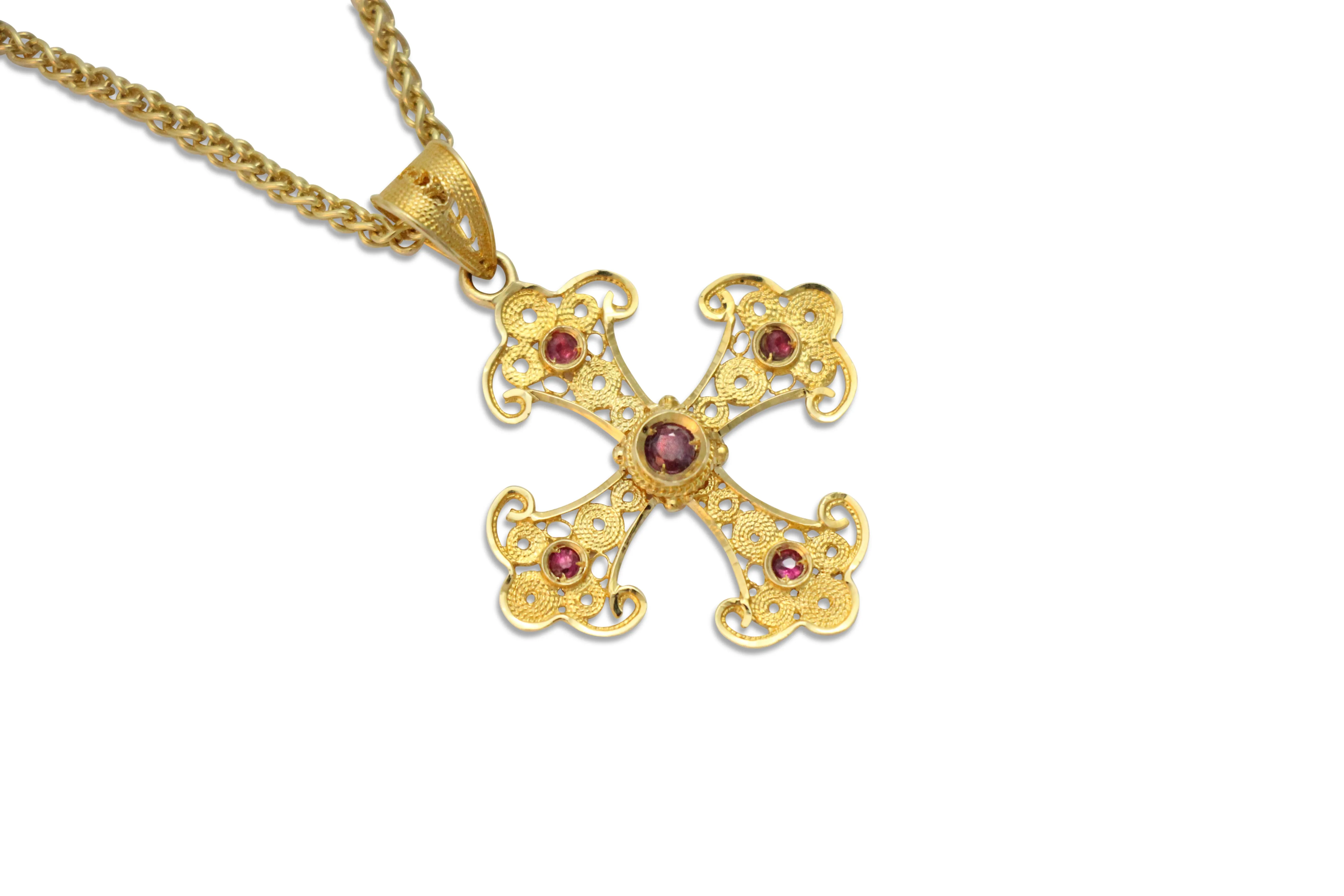 Kassianí Greek Orthodox Gold Cross