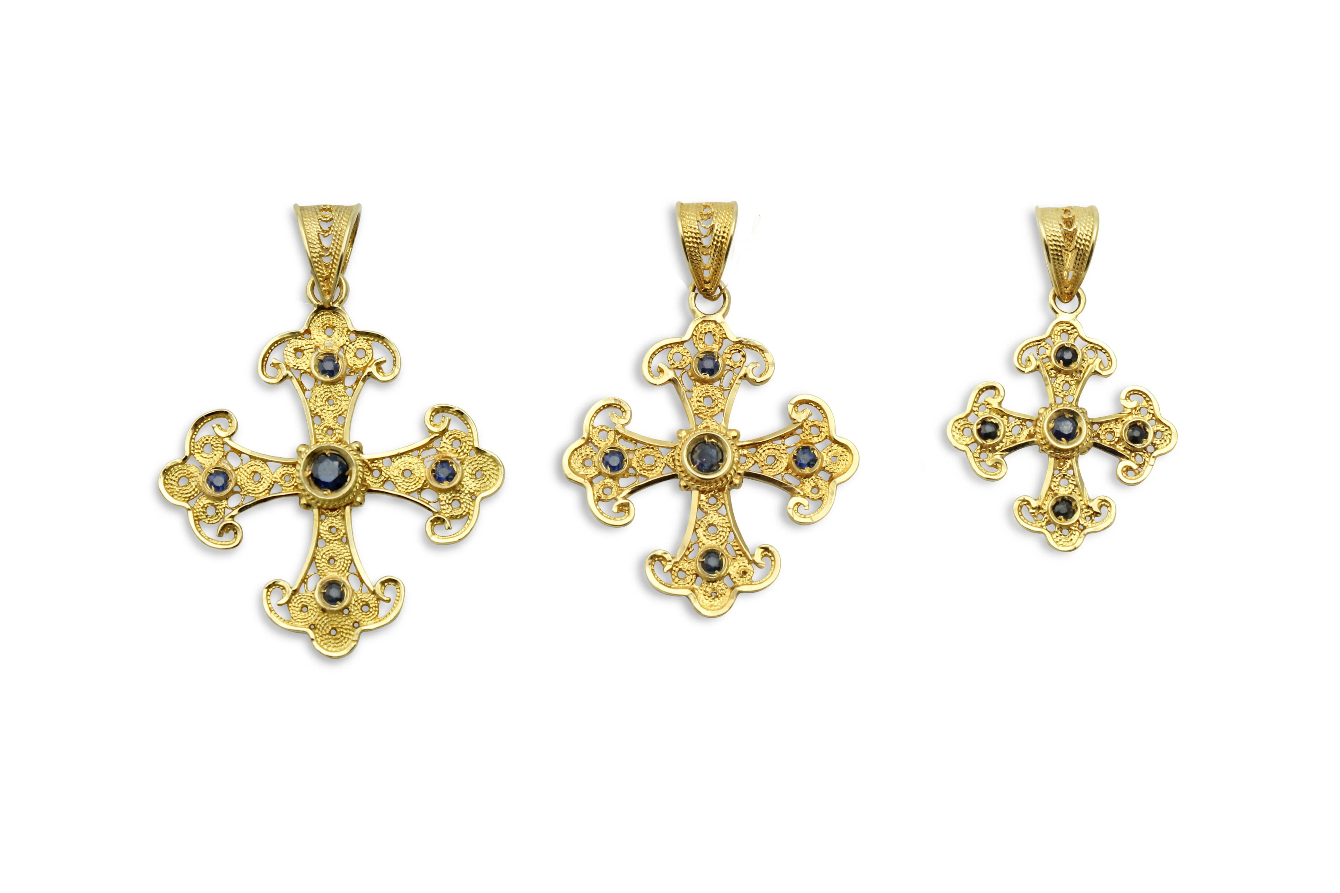 Kassianí Greek Orthodox Gold Cross