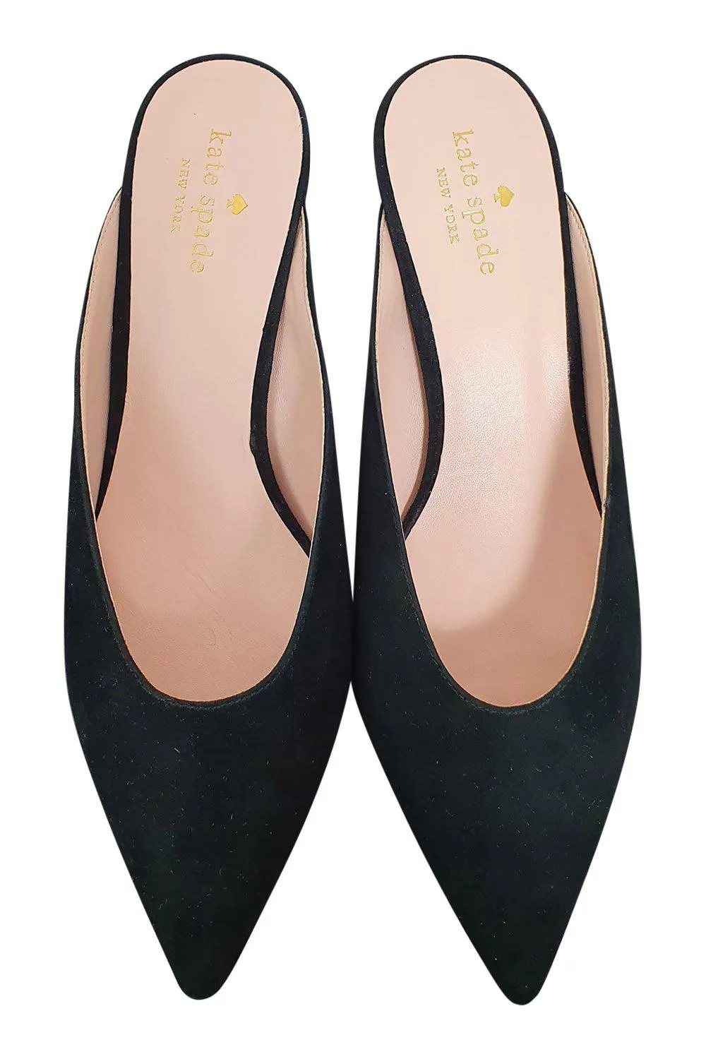 KATE SPADE New York Black Suede Sherrie Pointed Toe Court Heels (EU 38.5 | US 8.5 | UK 5.5)