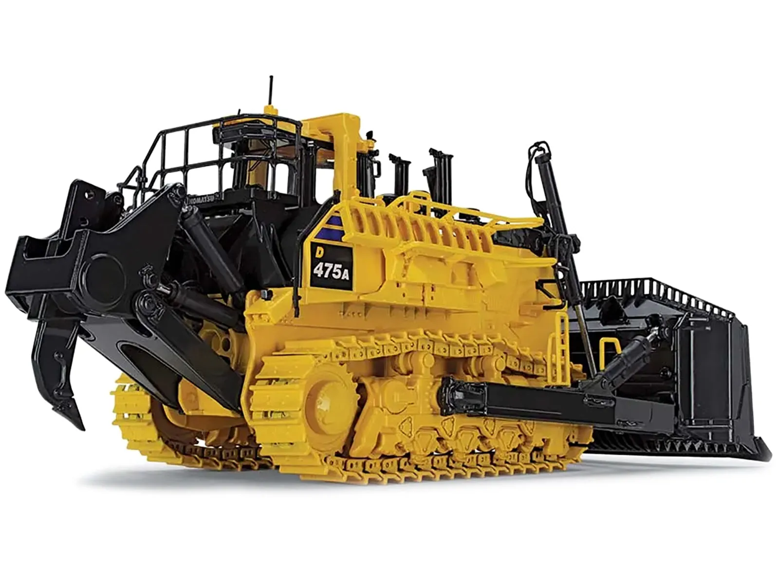 Komatsu D475A-8 Dozer with Ripper Yellow 1/50 Diecast Model by First Gear