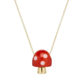 L'AMANITA RED   WHITE NECKLACE