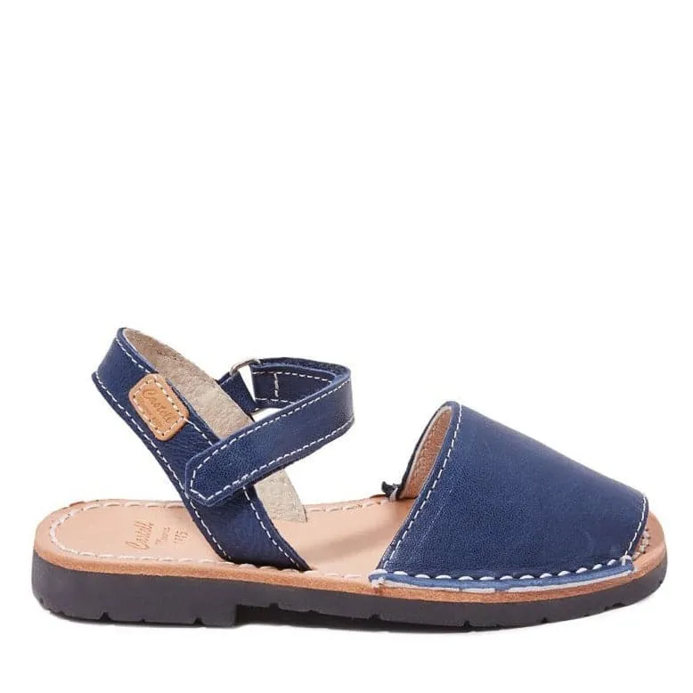 Leather Open Toe Menorcan Sandal For Kids - Iker 1002 Tuscany