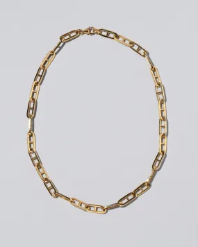 Lightweight Anchor Loop Chain Necklace