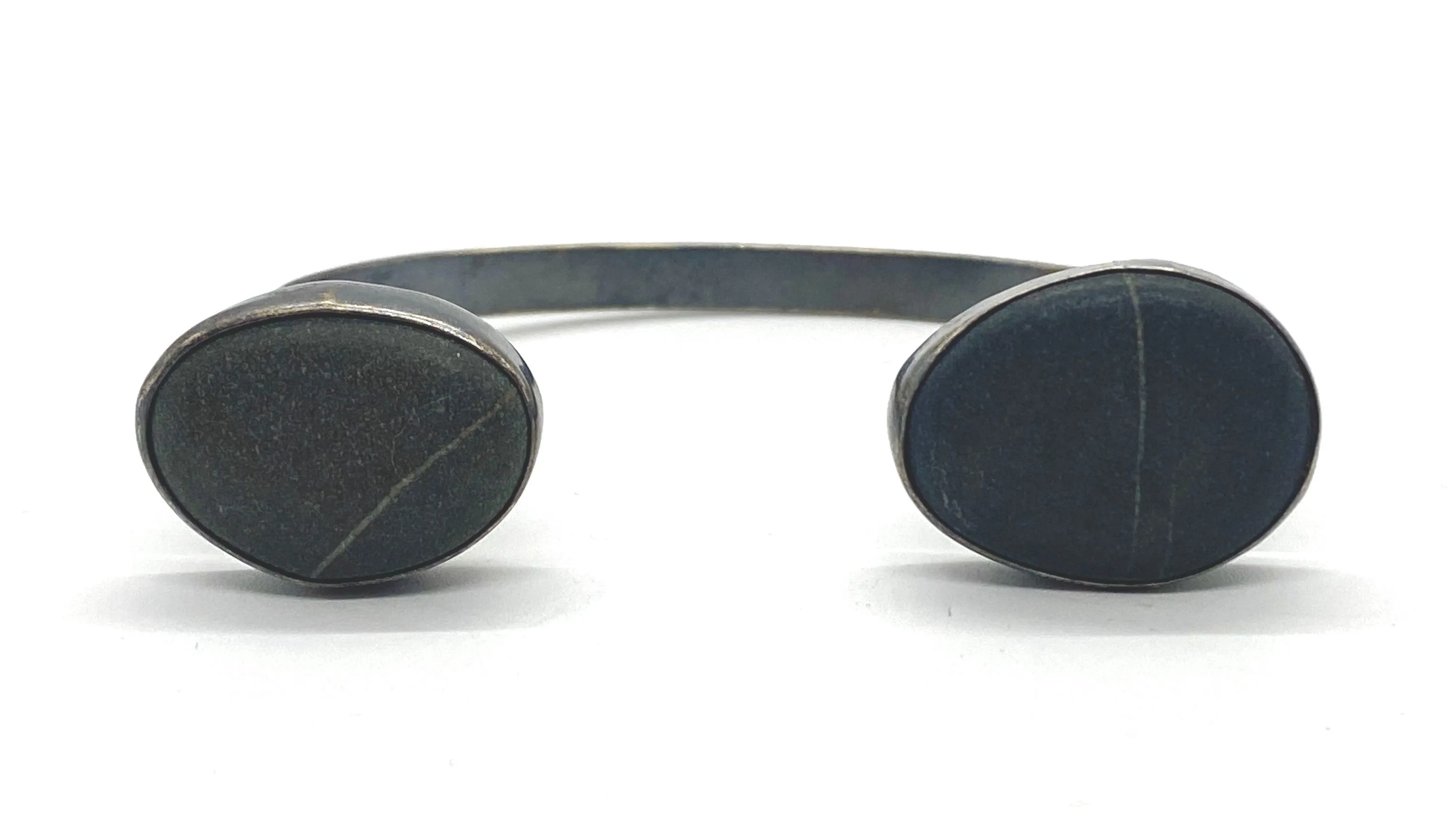 Lined Rock Torq Cuff Bracelet