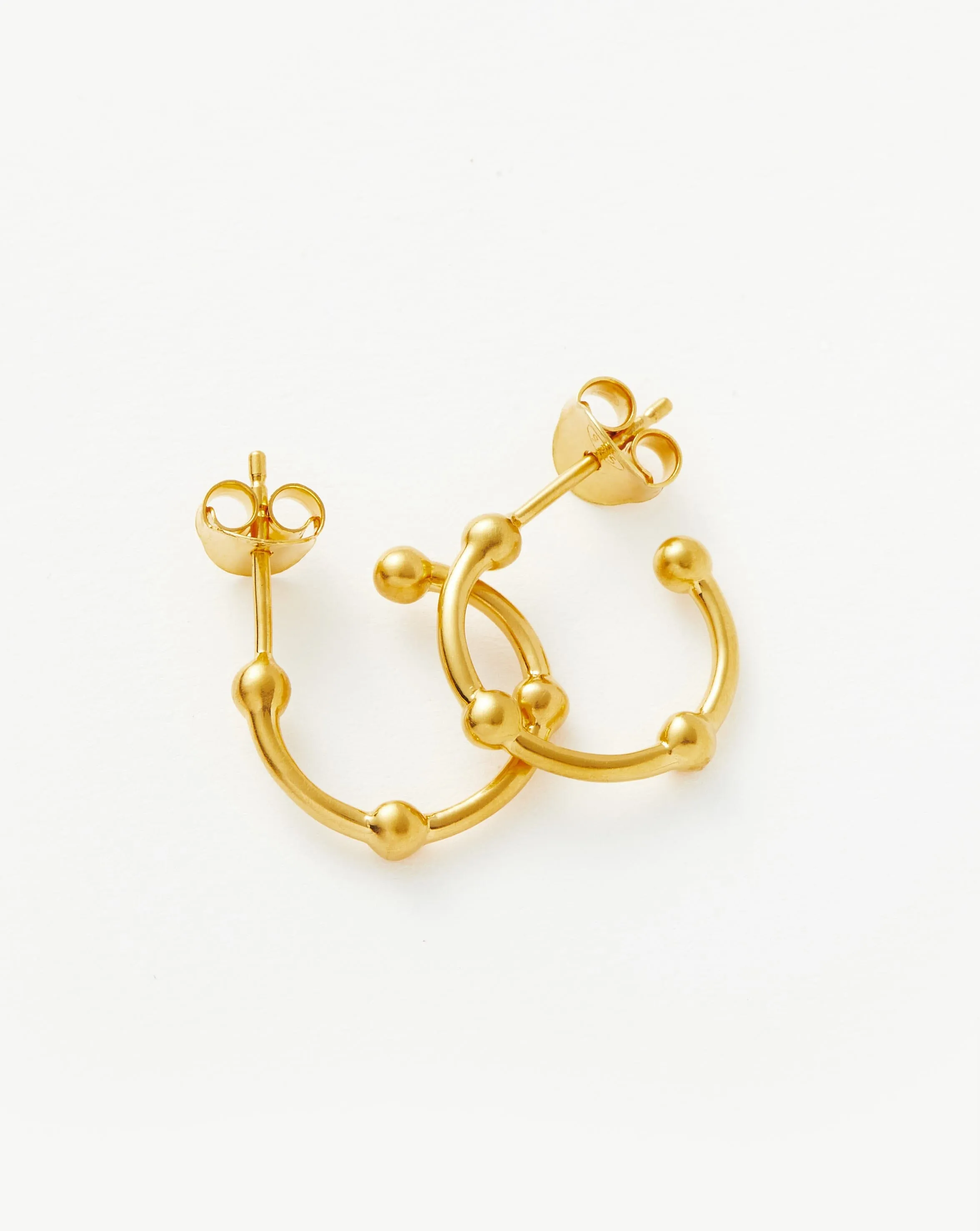 Lucy Williams Mini Orb Hoop Earrings