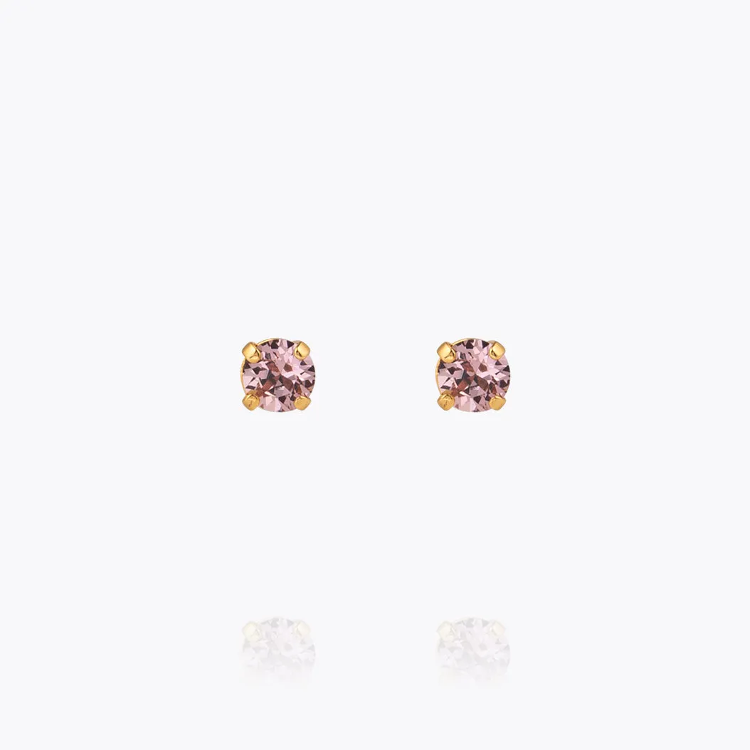 Mini Stud Earrings / Light Amethyst