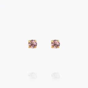 Mini Stud Earrings / Light Amethyst