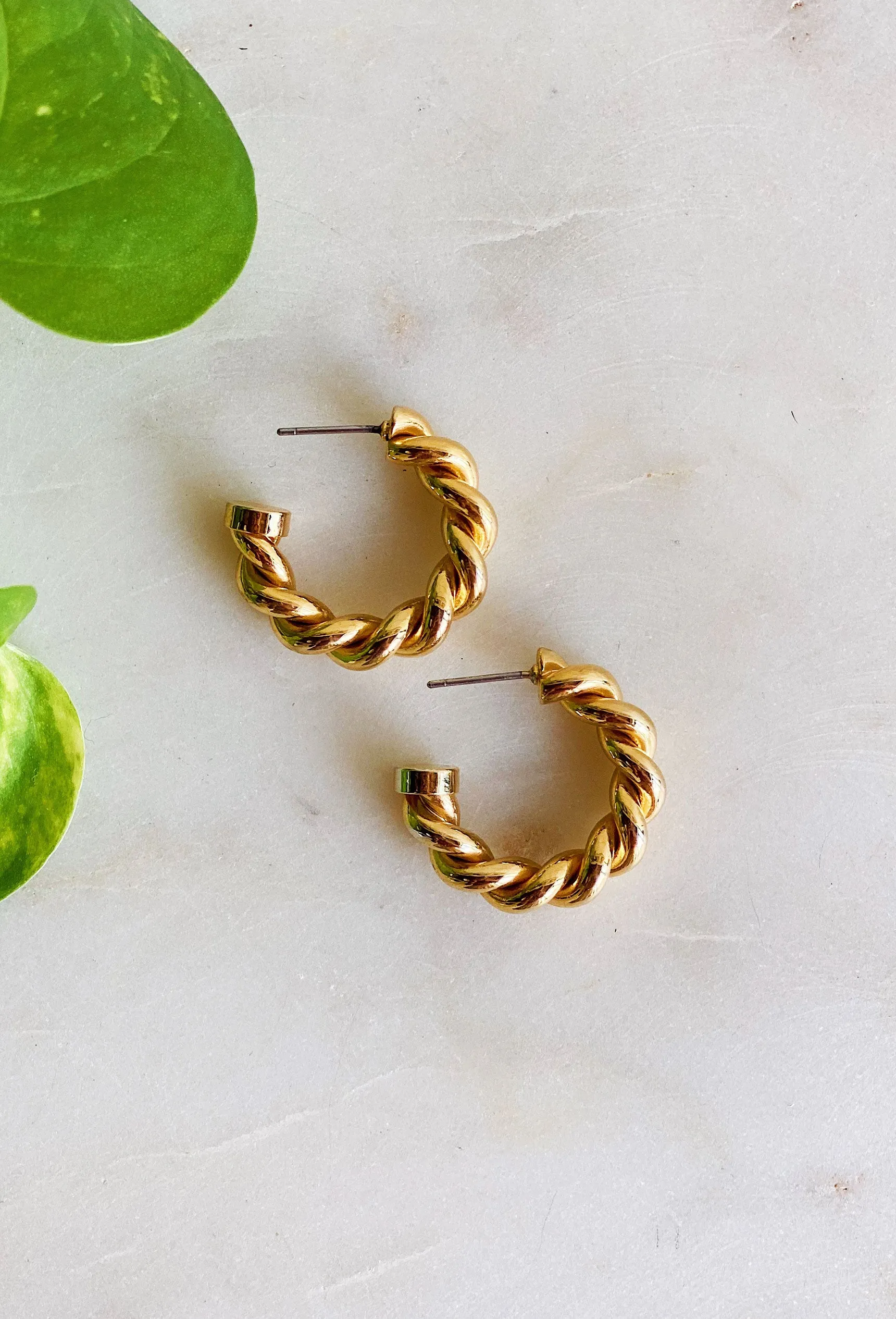 Mini Twisted Hoop Earrings