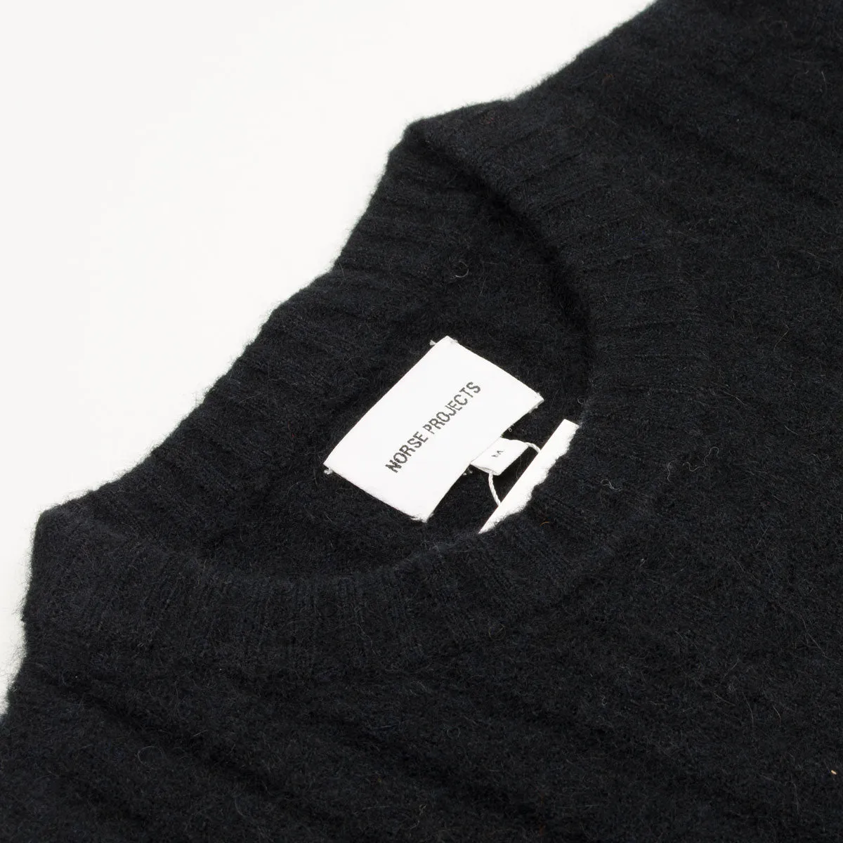 Norse Projects - Sigfred Rib Alpaca Merino Sweater - Black