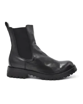 Officine Creative Loraine Black Lug Sole Chelsea Boot