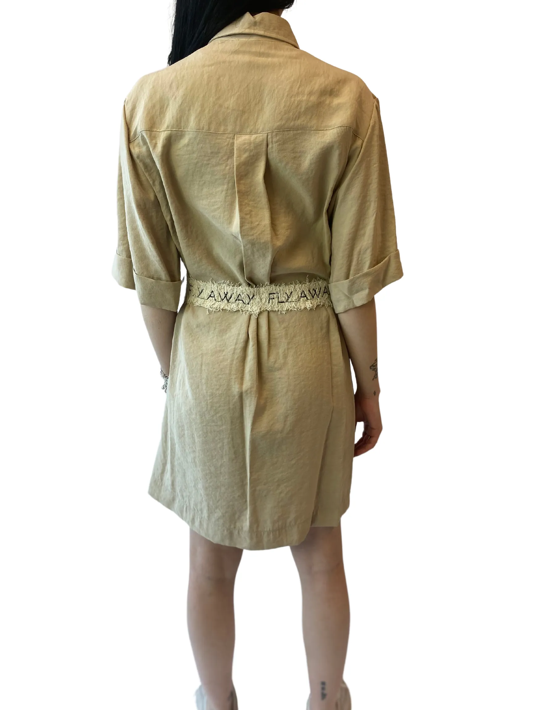 Ottod'Ame Button Up Shirt Dress - DUNA