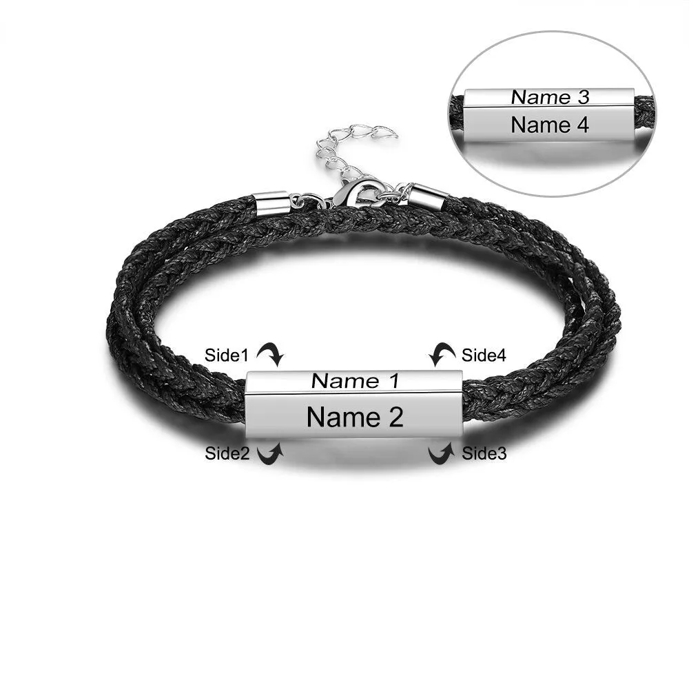 Personalized Stainless Steel Men Bracelet