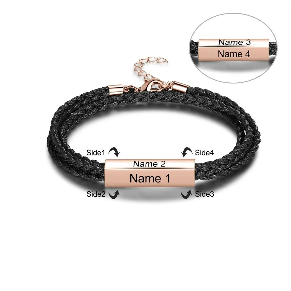 Personalized Stainless Steel Men Bracelet