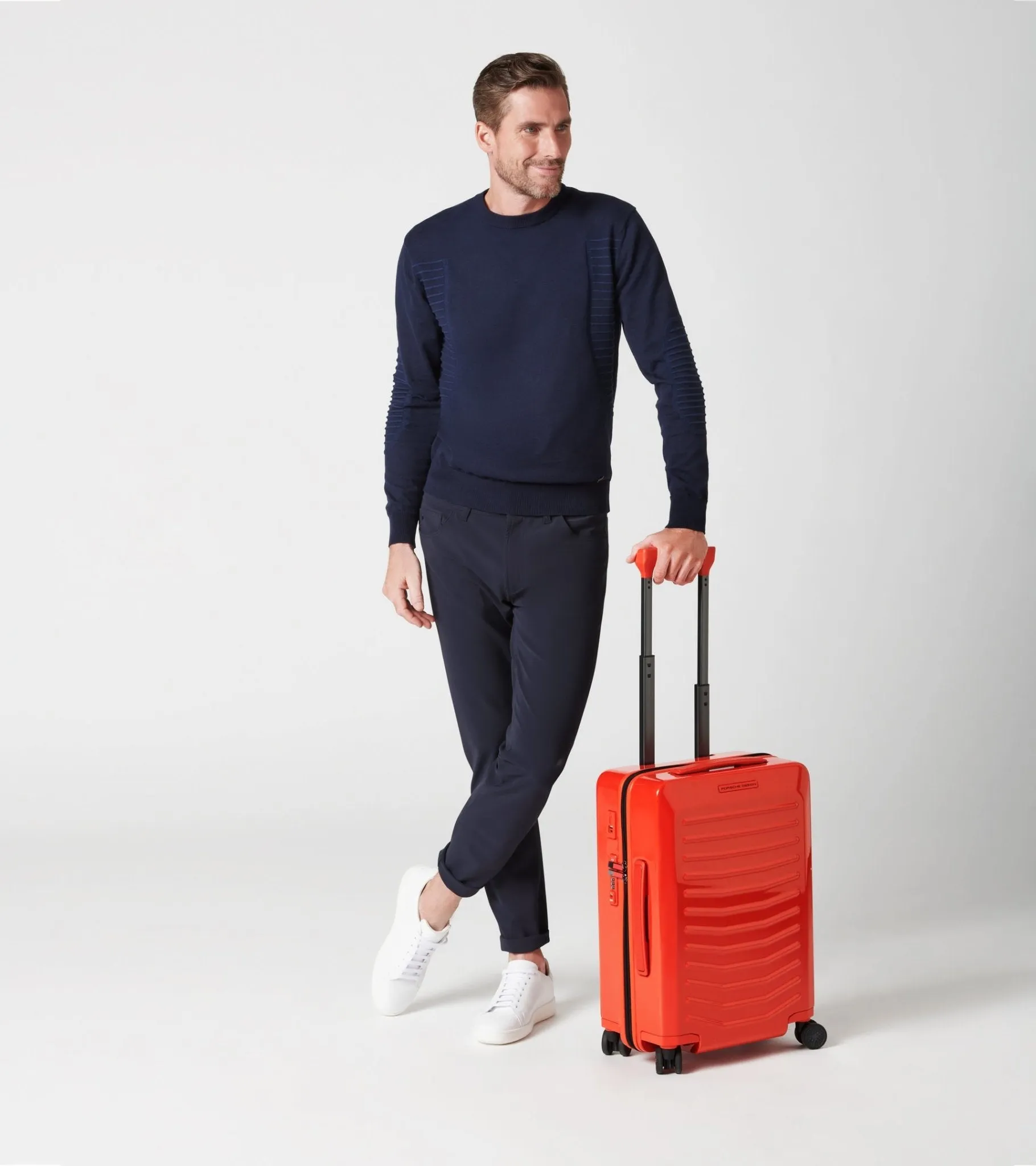 PORSCHE DESIGN Roadster Hardcase 55cm 4W Cabin Trolley  | Lava Orange