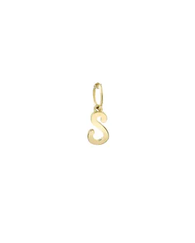 Pure Script S Charm (Yellow Gold)