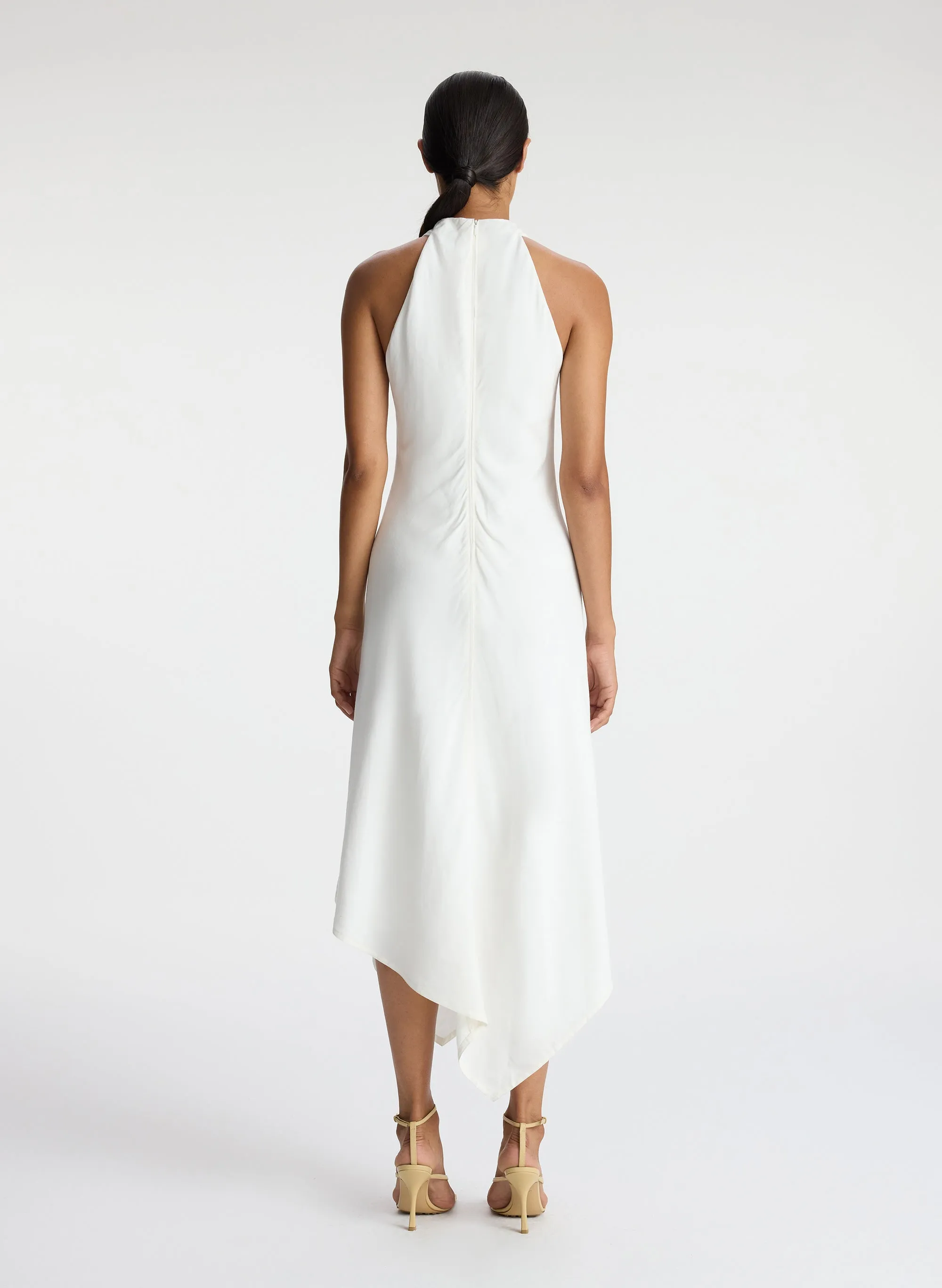 Quinn Linen Halter Dress