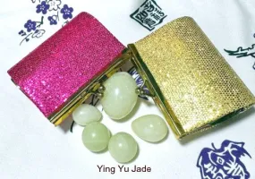 Sale-Womens Wellness Sale - Genuine Natural Chinese Jade Yoni Eggs Set and Pair Ben Wa Balls-Undrilled   Pouch