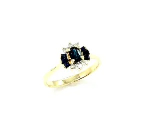 Sapphire and Diamond Ring