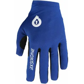 SixSixOne Raji Full Finger Cycling Gloves - Blue